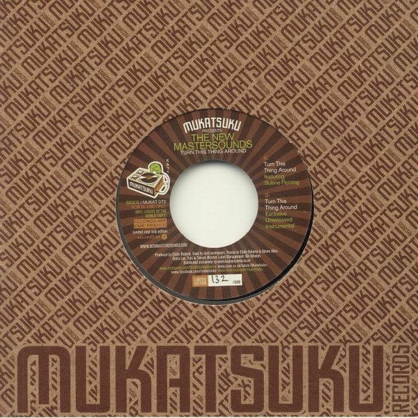The New Mastersounds - Turn This Thing Around (7") Mukatsuku Records Vinyl