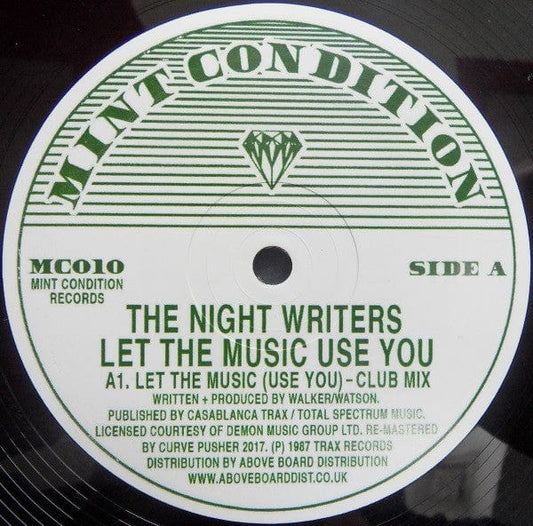 The Night Writers - Let The Music Use You   (12") Mint Condition (2) Vinyl