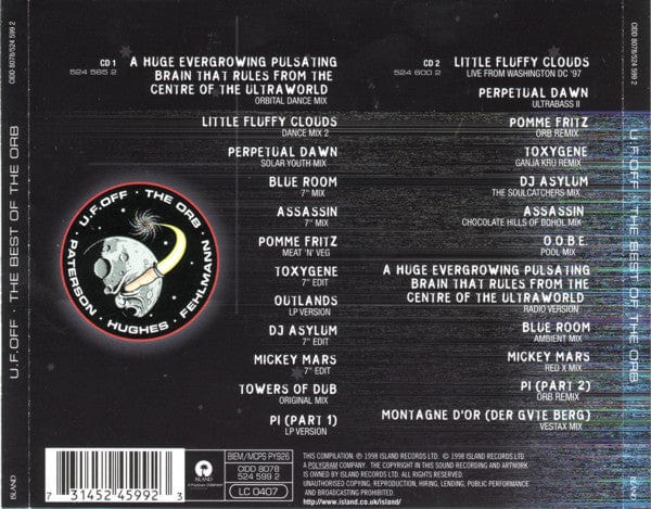 The Orb - U.F.OFF · The Best Of The Orb (2xCD) Island Records,Island Records,Island Records CD 731452459923