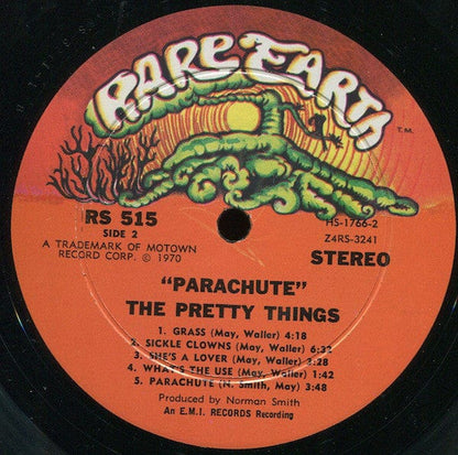 The Pretty Things - Parachute on Rare Earth,Rare Earth at Further Records