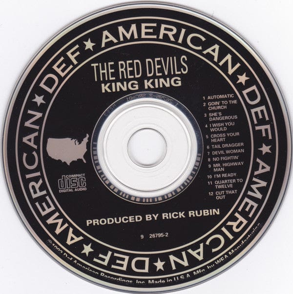 The Red Devils - King King (CD) Def American Recordings CD 075992679527
