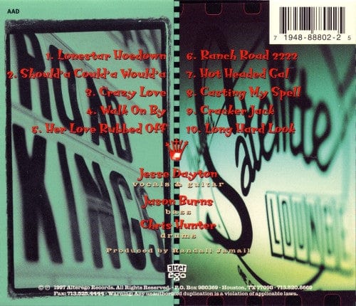 The Road Kings - Live At The Satellite Lounge! (CD) AlterEgo Records CD 719488880225