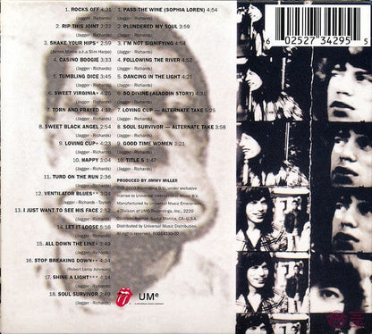 The Rolling Stones – Exile On Main St (CD+CD, Rolling Stones Records, 2010) Back Cover