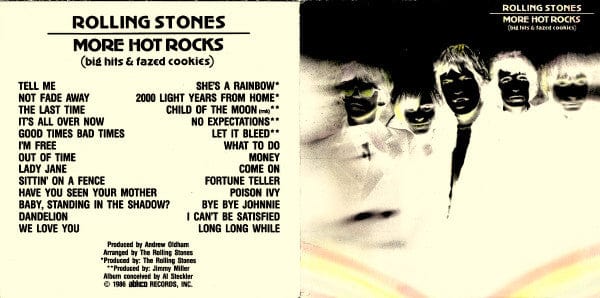 The Rolling Stones - More Hot Rocks (Big Hits u0026 Fazed Cookies) (2xCD) –  Further Records