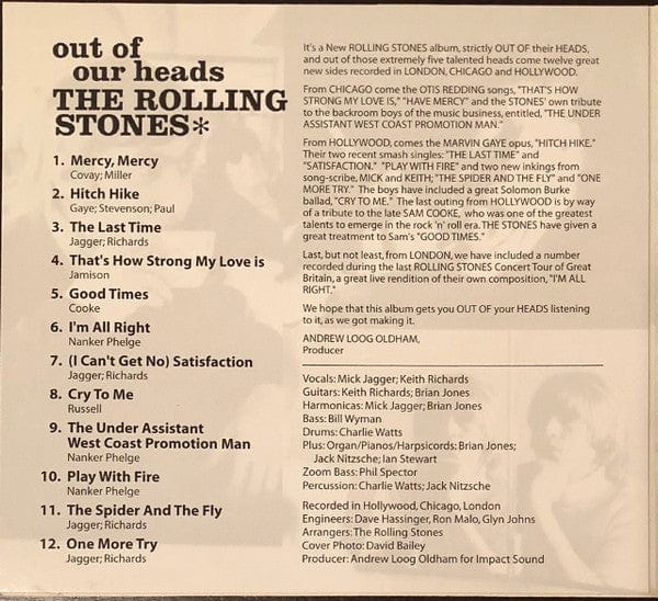 The Rolling Stones - Out Of Our Heads (SACD) ABKCO,ABKCO SACD 018771942924