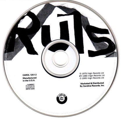 The Ruts - Something That I Said - The Best Of The Ruts (CD) Caroline Blue Plate CD 017046125123