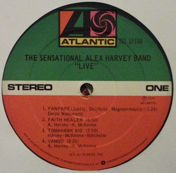 The Sensational Alex Harvey Band - Live (LP) Atlantic Vinyl