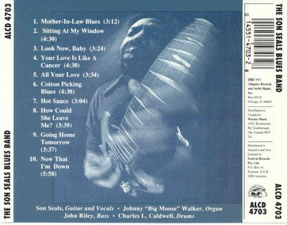The Son Seals Blues Band – The Son Seals Blues Band (CD, Alligator Records, 1993) Back Cover
