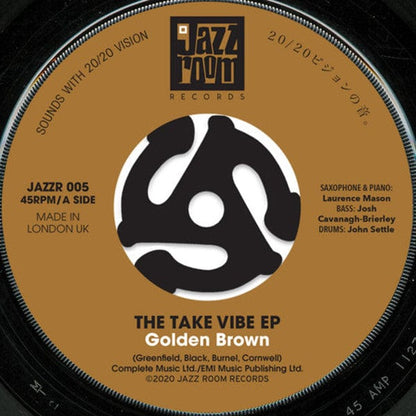 The Take Vibe EP – Golden Brown / Walking On The Moon (7", Jazz Room Records, 2020) Back Cover