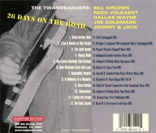 The Twangbangers - 26 Days On The Road (CD) HighTone Records CD 012928814225