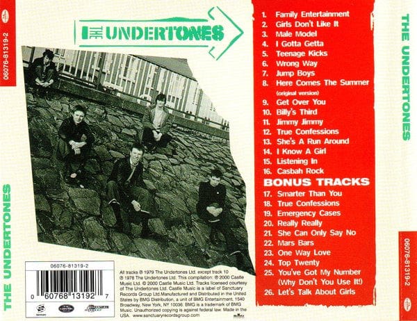 The Undertones - The Undertones (CD) Castle Music CD 060768131927