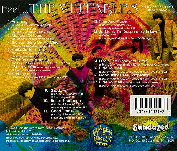 The Vejtables - Feel... The Vejtables (CD) Sundazed Music,Sundazed Music,Sundazed Music CD 090771103123