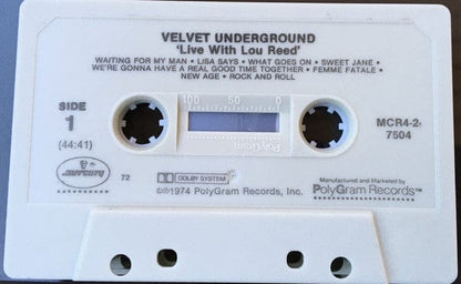 The Velvet Underground - 1969 Velvet Underground Live With Lou Reed (Cassette) Mercury Cassette
