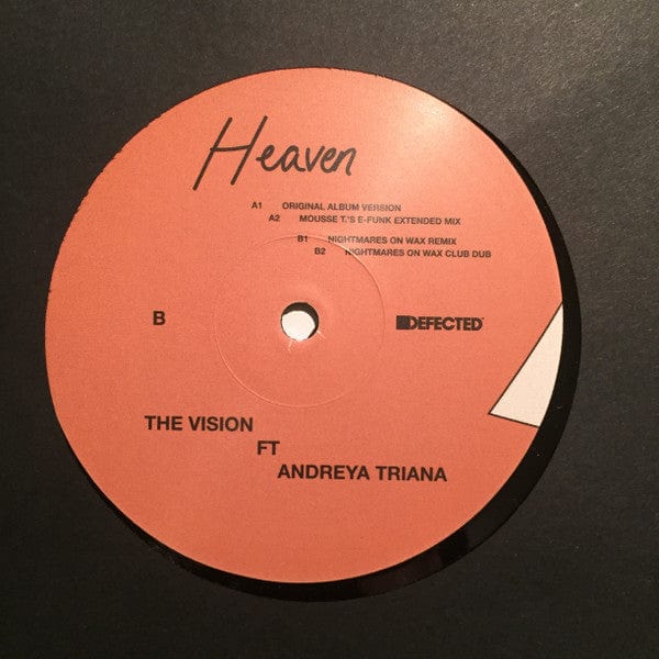 The Vision (16) Ft Andreya Triana - Heaven (12") Defected Vinyl 826194417260