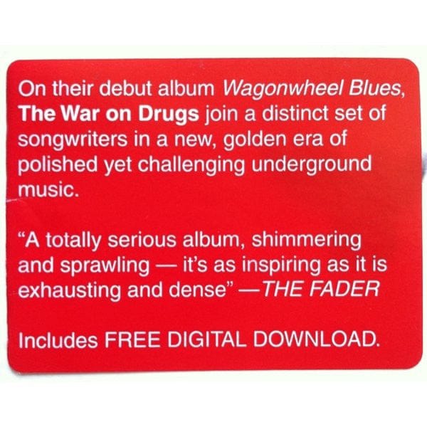 The War On Drugs - Wagonwheel Blues (LP, Album) Secretly Canadian 656605016719