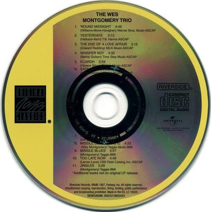 The Wes Montgomery Trio - A Dynamic New Sound: Guitar/Organ/Drums (CD) Original Jazz Classics, Riverside Records CD 025218603423