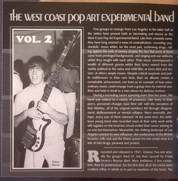 The West Coast Pop Art Experimental Band - Vol. 2 (CD) Sundazed Music,Sundazed Music CD 090711617422