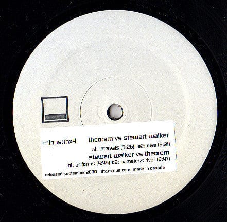 Theorem vs Stewart Walker - Stewart Walker vs Theorem (12", Promo, W/Lbl) M_nus