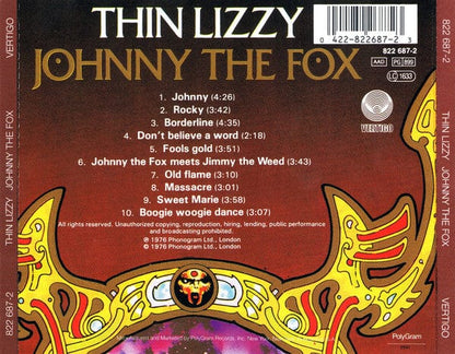 Thin Lizzy - Johnny The Fox (CD) Vertigo CD 042282268723