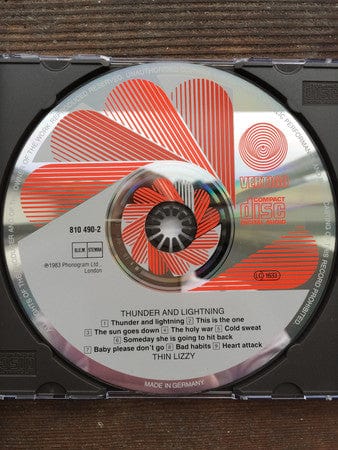 Thin Lizzy - Thunder And Lightning (CD) Vertigo CD 0042281049026