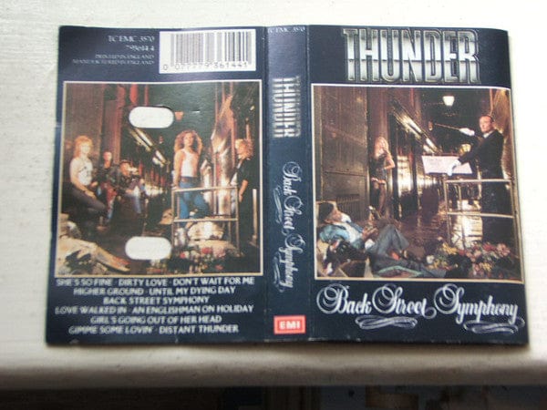Thunder (3) - Back Street Symphony (Cassette) EMI, EMI, EMI Cassette 0077779361441