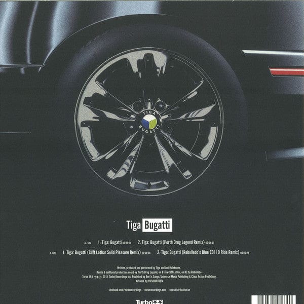 Tiga - Bugatti (12") Turbo Vinyl 4250382428640