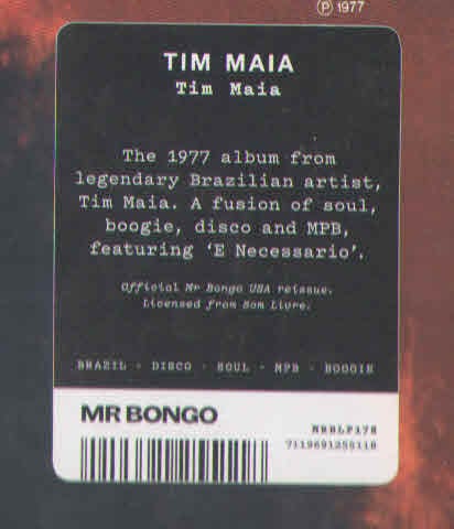 Tim Maia - Tim Maia (LP, Album, RE) Mr Bongo