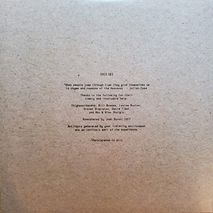 Time Machines – Time Machines (2xLP, Green & Black Splatter, Dais Records, 2021) Back Cover