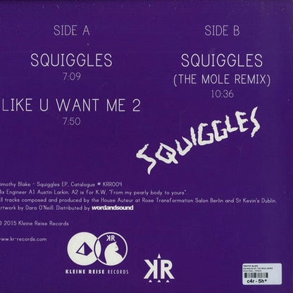 Timothy Blake - Squiggles EP (12") Kleine Reise Records Vinyl