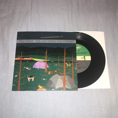 Title Fight – The Last Thing You Forget (7", Run For Cover Records, 2015) Back Cover