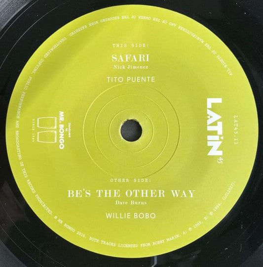 Tito Puente / Willie Bobo - Safari  / Be’s The Other Way (7") Mr Bongo Vinyl