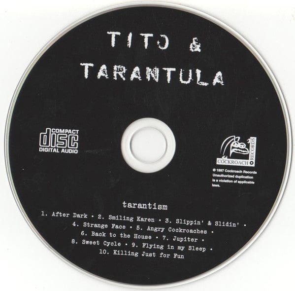 Tito & Tarantula - Tarantism (CD) Cockroach Records CD 647609000125