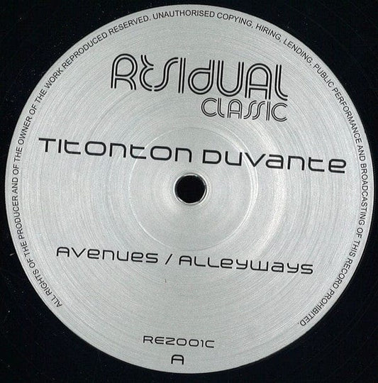 Titonton DuvantÃ© - Avenues / Alleyways (12", EP, RP) Residual Classic