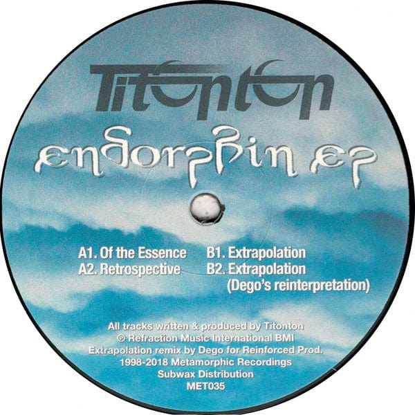 Titonton Duvanté -  Endorphin EP  (12") Metamorphic Recordings Vinyl
