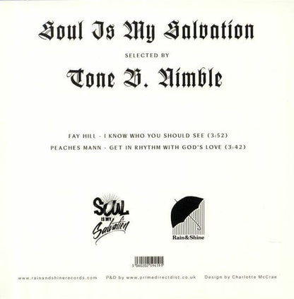 Tone B Nimble - Soul Is My Salvation Chapter 5 (7") Rain&Shine Vinyl 5060202594191