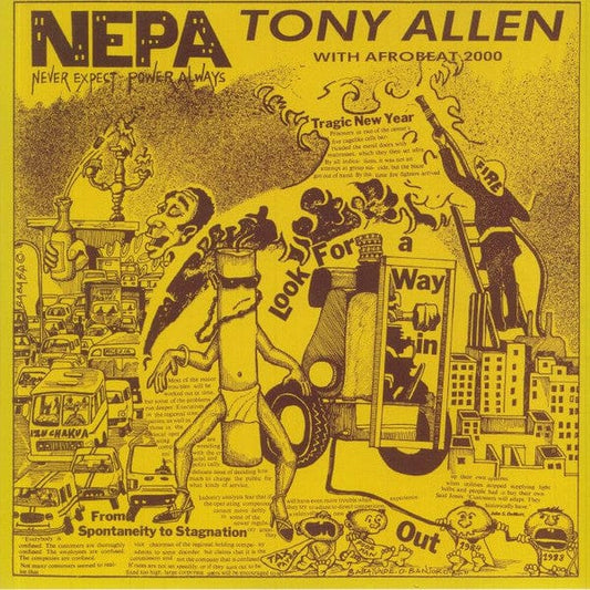 Tony Allen With Afrobeat 2000 - N.E.P.A. (Never Expect Power Always) (LP) Comet Records Vinyl