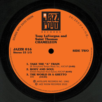 Tony Lavorgna The St. Thomas Jazz Quartet – Chameleon (LP, Jazz Room Records, 2022) Image 4