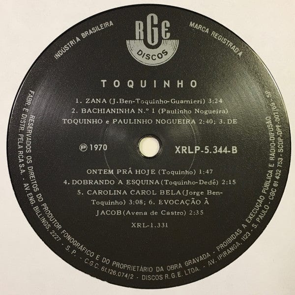 Toquinho - Toquinho (LP, Album, RE) on Mr Bongo at Further Records