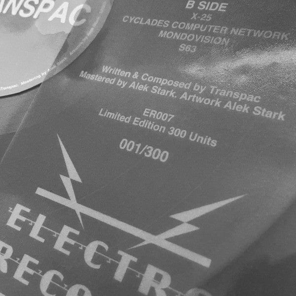 Transpac - Mondovision  (12") Electro Records (2) Vinyl