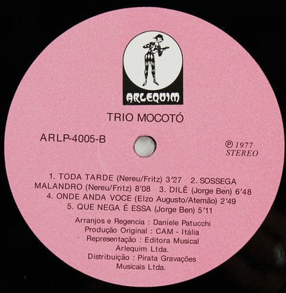 Trio Mocotó - Trio Mocotó (LP) Mr Bongo,Arlequim Vinyl 7119691256511