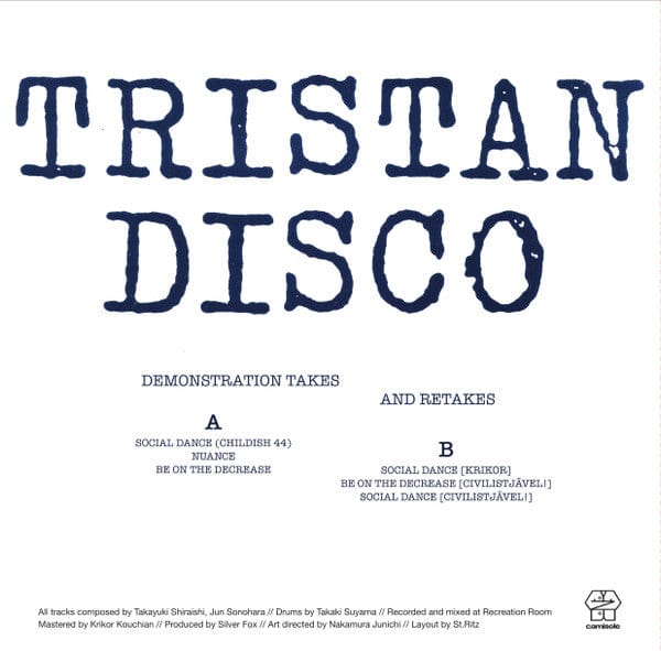 Tristan Disco - Demonstration Takes & Retakes (12") Camisole Records Vinyl