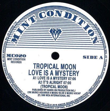 Tropical Moon - Love Is A Mystery (12") Mint Condition (2) Vinyl