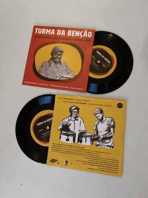 Turma da Bênção – Apresenta: Joãozinho Morgado (7", Keep On Pushin Records, 2021) Back Cover