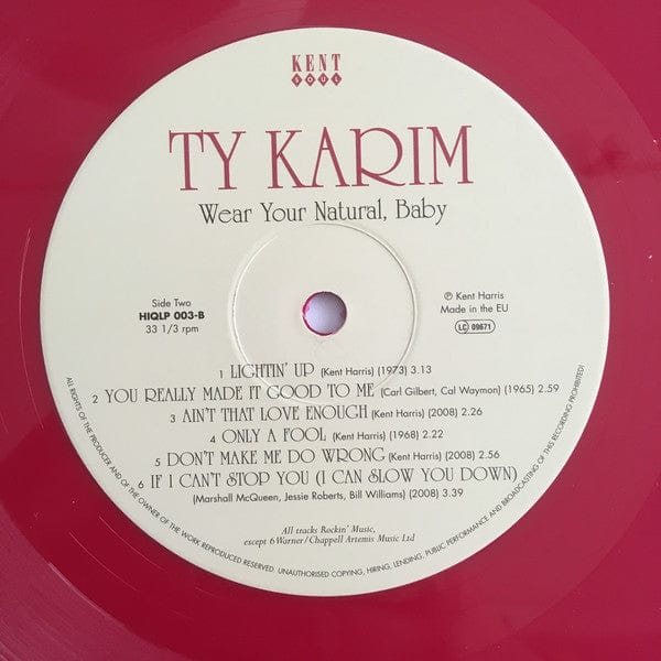 Ty Karim - Wear Your Natural, Baby (LP, Comp, Red) Kent Soul