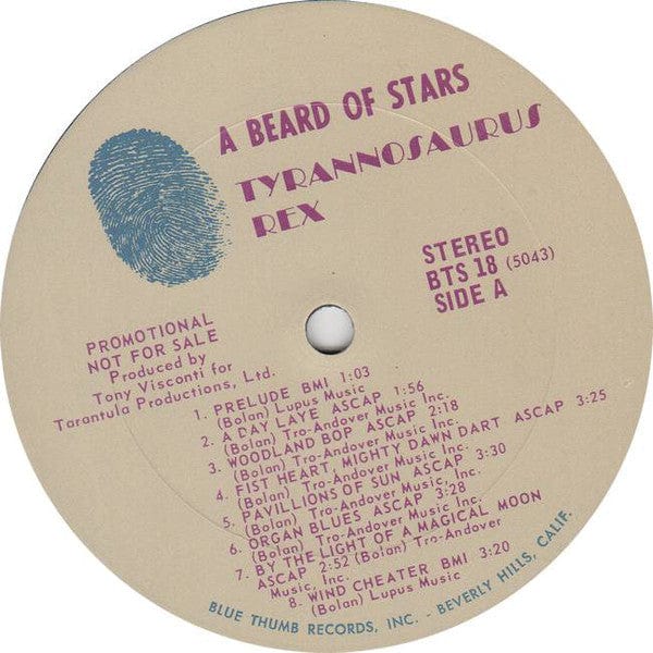 Tyrannosaurus Rex - A Beard Of Stars (LP, Album, Promo, Gat) on Blue Thumb Records at Further Records