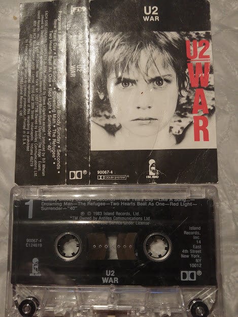 U2 - War (Cassette) Island Records Cassette