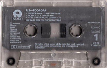 U2 – Zooropa (Cassette, Island Records, 1993) Image 4