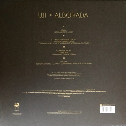 Uji – Alborada (2xLP, ZZK Records, 2018) Back Cover