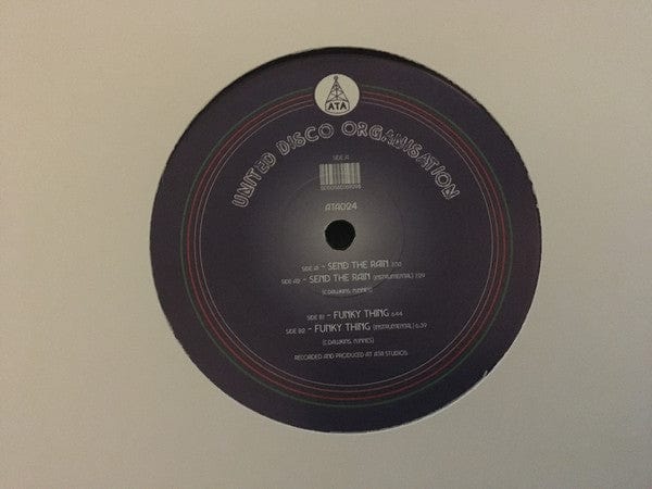 United Disco Organisation - Send in the rain / Funky thing (12") ATA Studios, Leeds Vinyl