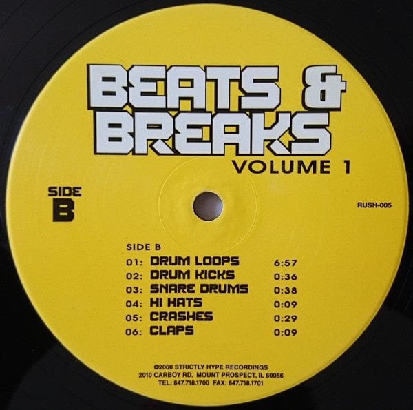 Unknown Artist - Beats & Breaks Volume 1 (12") Strictly Hype Recordings